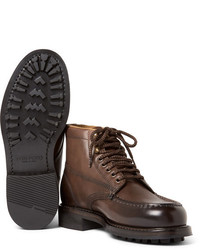 Tom Ford Burnished Leather Hiking Boots