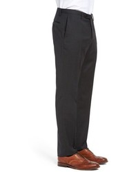 Incotex Benson Flat Front Solid Wool Trousers
