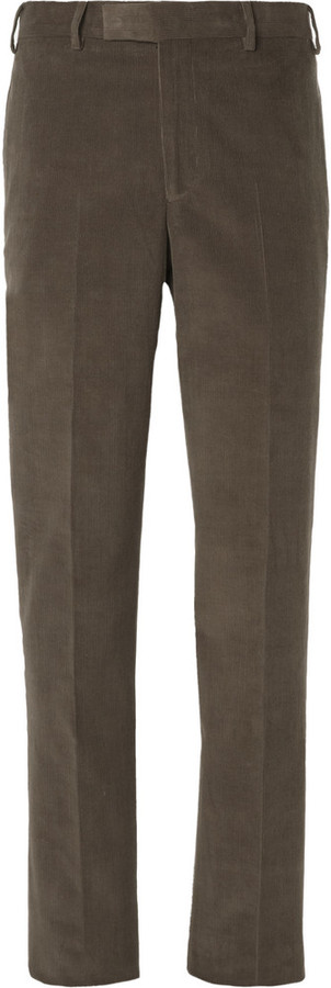 Billy Reid Halstead Slim Fit Cotton And Cashmere Blend Corduroy