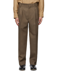 Fear Of God Brown Wool Double Pleated Trousers
