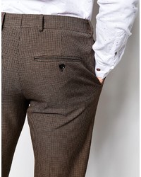 Selected Homme Skinny Houndstooth Suit Pants With Stretch