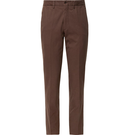 Amazon.com: Burberry Men's Cotton Twill Tailored Trousers In Warm Walnut,  Brand Size 52 : Clothing, Shoes & Jewelry