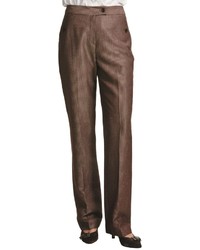 Louben Thin Pinstripe Pants Tab Front