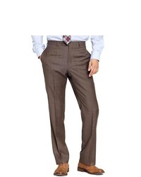 Tommy Hilfiger Brown Sharkskin Suit Pants
