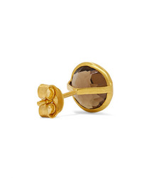 Pippa Small 18 Karat Gold Quartz Earrings