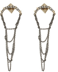 Alexis Bittar Chain Earrings With Crystals