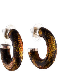 Tiffany & Co. Enamel Hoop Earrings