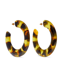 Cult Gaia Kennedy Tortoiseshell Acrylic Hoop Earrings