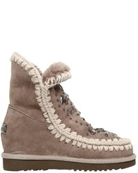 Mou 70mm Eskimo Embellished Shearling Boots