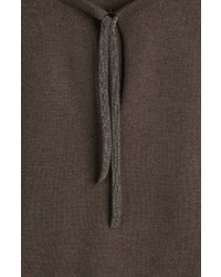 Brunello Cucinelli Cashmere Pullover With Embellished Tie Neckline