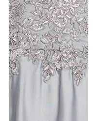 La Femme Embellished Lace Satin Ballgown