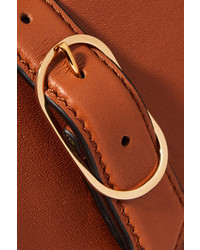 Loewe Joyce Embellished Leather Shoulder Bag Tan