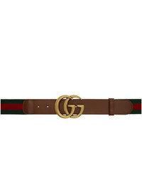 Gucci Green And Red Web Gg Belt
