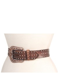 Mf Western Studded Belt W Bronze Buckle Belts