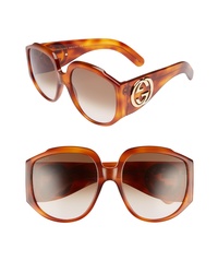 Gucci 61mm Gradient Square Sunglasses