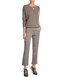 Brunello Cucinelli Virgin Wool Pullover With Cashmere And Silk