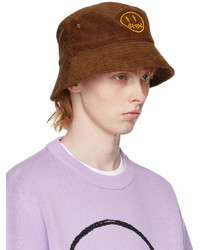 drew house Brown Painted Mascot Bucket Hat