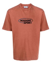 Missoni Embroidered Logo Cotton T Shirt