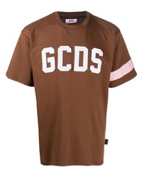 Gcds Embroidered Logo Crew Neck T Shirt