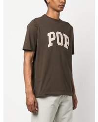 Pop Trading Company Embroidered Logo Jersey T Shirt