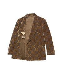 Gucci Gg Supreme Double Breasted Jacket