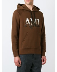 AMI Alexandre Mattiussi Hooded Sweatshirt Ami Embroidery