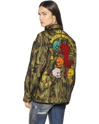Diesel Quilted Embroidered Camo Nylon Jacket