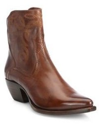 Frye Shane Embroidered Leather Booties