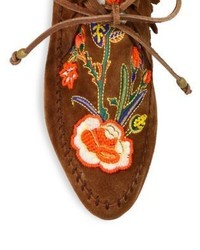 Tory Burch Festival Embroidered Leather Boots