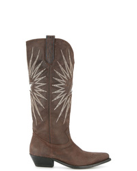 Golden Goose Deluxe Brand Embroidered Cowboy Boots