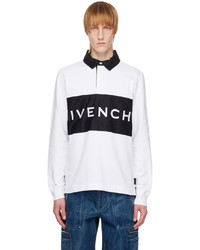 Givenchy White Embroidered Polo