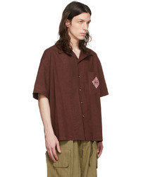 Adish Burgundy Cotton Shirt