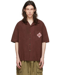 Adish Burgundy Cotton Shirt