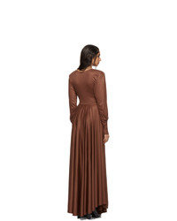 Lemaire Brown Jersey Long Dress
