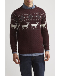 Soul Star Reindeer Crew Sweater