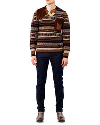 Moncler W Fair Isle Knit Sweater