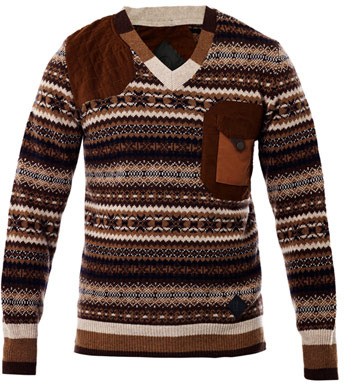 moncler fair isle sweater