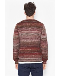 French Connection Pheasant Tweed Fair Isle Jumper