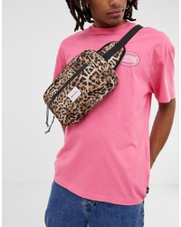 ASOS DESIGN Cross Body Bum Bag In Leopard Print