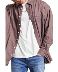 ASOS DESIGN Oversize Flannel Button Up Shirt