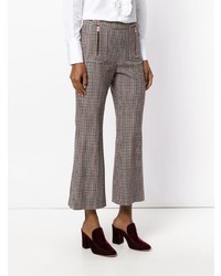 See by Chloe See By Chlo Cropped Houndstooth Trousers