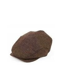 Wholesale Hats Jaxon Hats Extended Bill Flat Cap Brown Wholesale