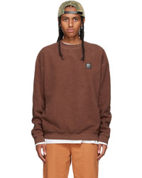 Brain Dead Brown Reverse Fleece Sweatshirt