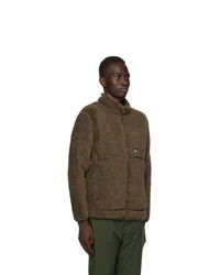 Snow Peak Brown Wool Fleece Jacket