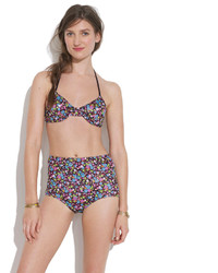 Madewell Giejotm Triangle Tie Bikini Top In Floral