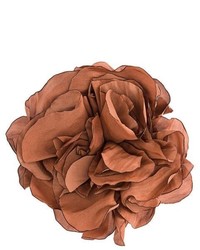 Brown Floral Brooch
