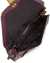 Elliott Lucca Cordoba Convertible Floral Faux Leather Clutch Bag Multi