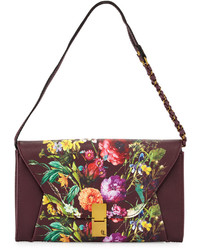 Elliott Lucca Cordoba Convertible Floral Faux Leather Clutch Bag Multi
