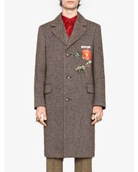 Gucci Wool Coat With Embroideries