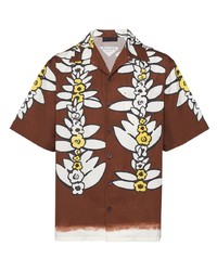 Prada Floral Print Cotton Shirt